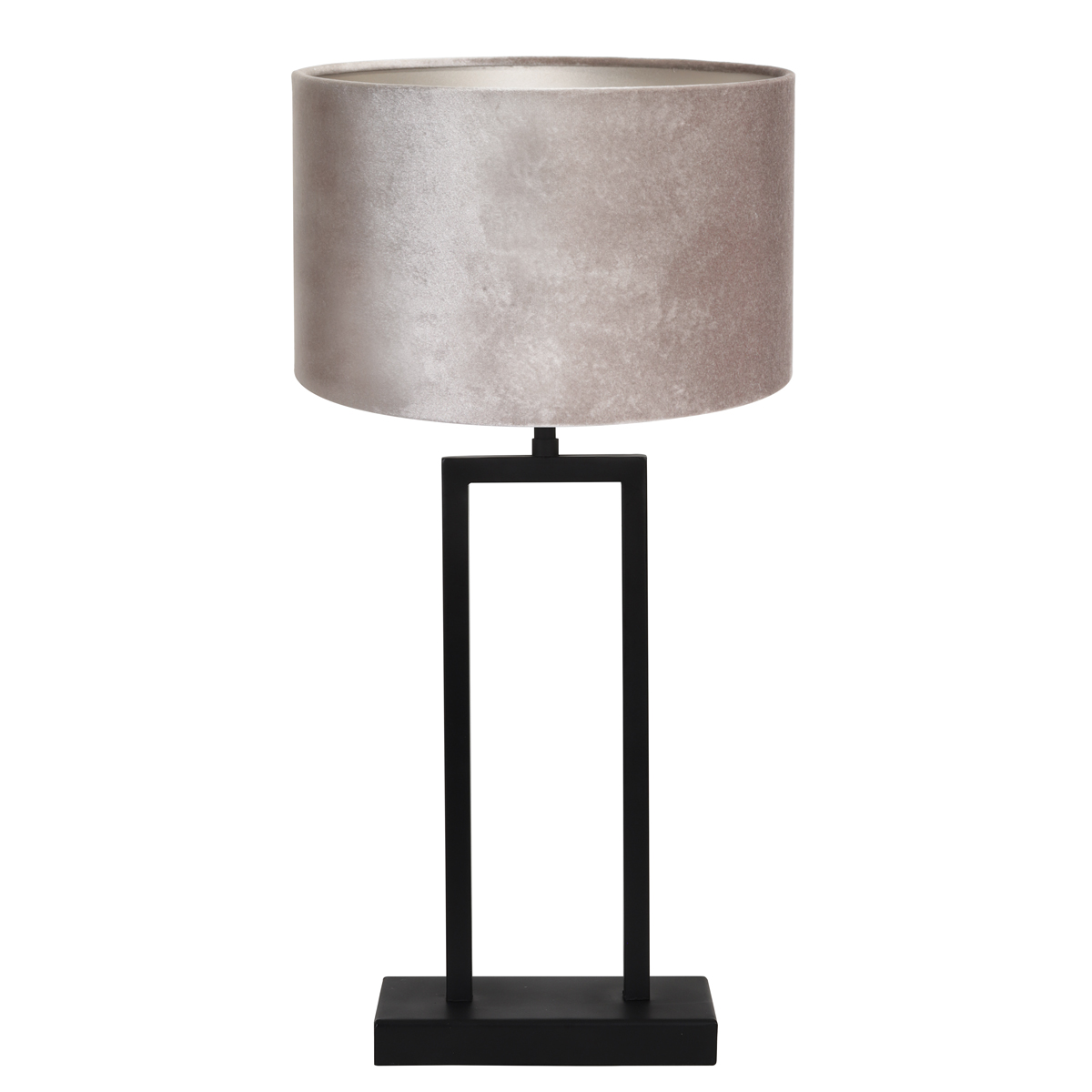 droom Een nacht Wrok Trendy tafellamp fluweel zilveren kap met zwarte voet Shiva | Industriele  lampen online